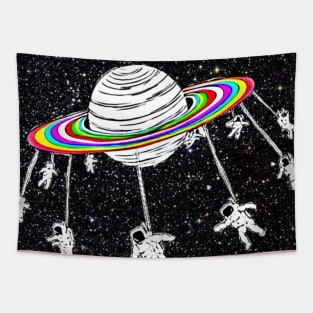 Space carousel Tapestry