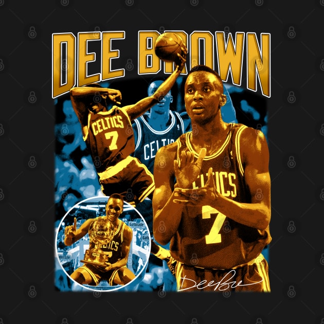 Dee Brown Basketball Legend Signature Vintage Retro 80s 90s Bootleg Rap Style by CarDE