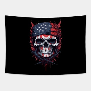 USA Skull Tapestry