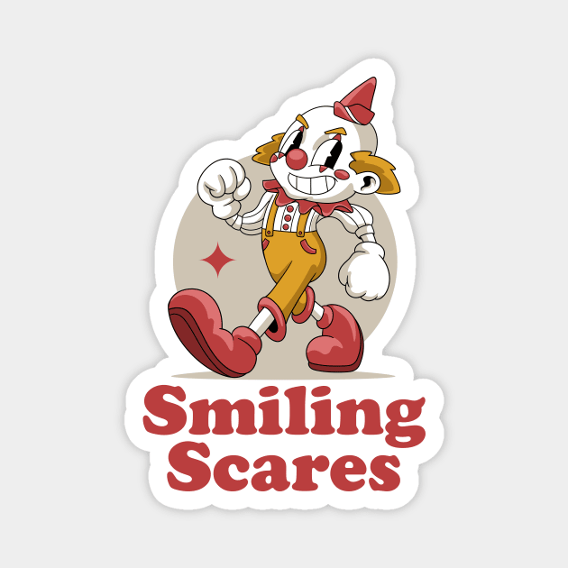 Scary Clown Halloween Magnet by milatees