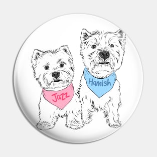 Hamish & Jazz (custom order) Pin