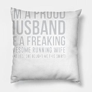 Awesome Running Wife Pillow