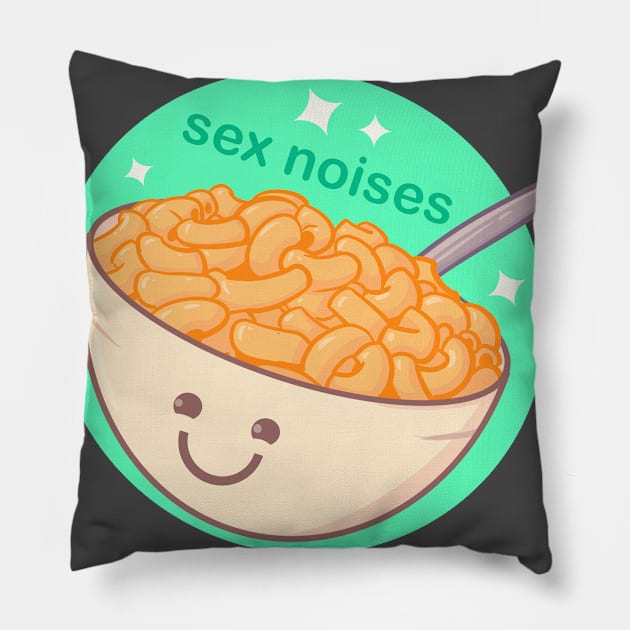 Sex Noises Pillow by LVBart