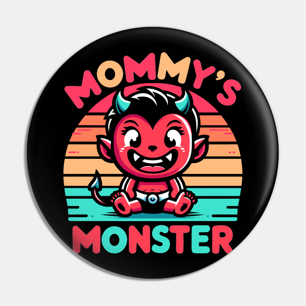 Mommy's Monster | Cute mischief baby boy design | Mama and baby boy bond Pin by Nora Liak