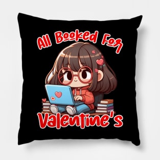 Library Books Heart Bookworm Valentines Day Reading Pillow