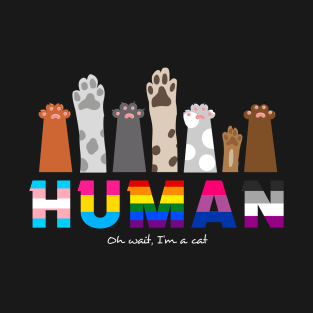 Human Rights, with Cat Paws T-Shirt