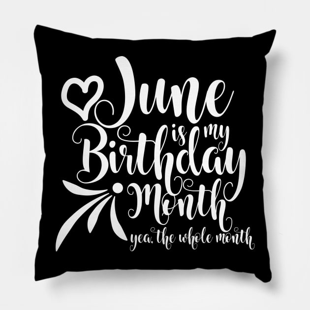 June Birthday Pillow by Kuys Ed