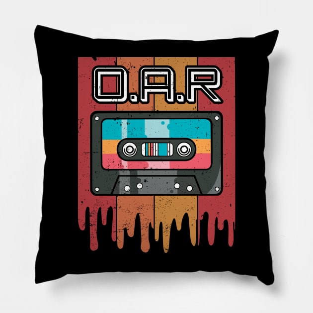 Proud To O.A.R Be Personalized Name Styles 70s 80s Pillow by MakeMeBlush
