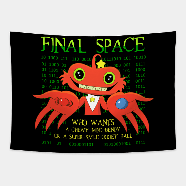 final space 2 Hushfluffles matrix Tapestry by VizRad