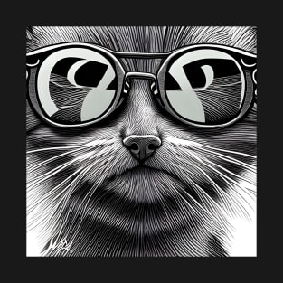 Cat with Sunglass T-Shirt