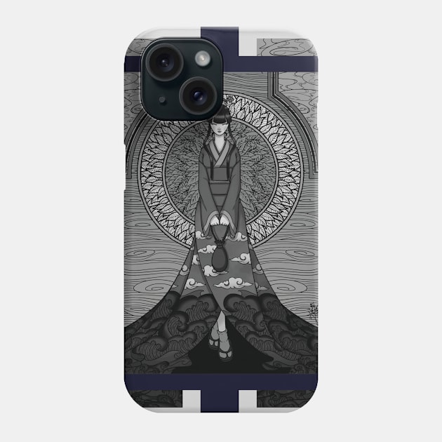 Girl Wearing Kimono Phone Case by zarya_kiqo