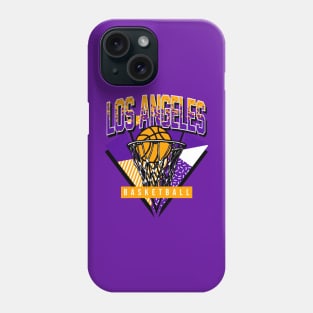 Los Angeles 90 Basketball Throwback Phone Case