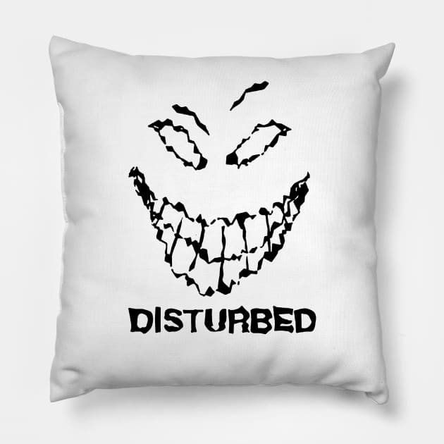 Disturb Smile Pillow by EmptyGravess