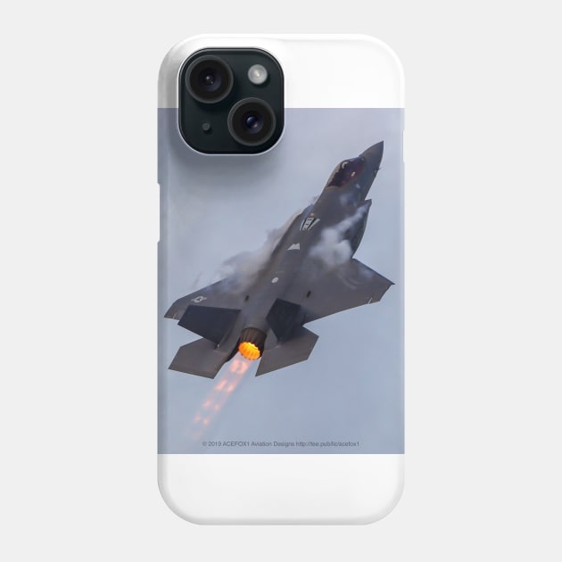 F-35 Afterburner & Vapor Climb At Dusk Phone Case by acefox1