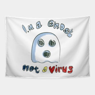 Cute ghost funny Tapestry