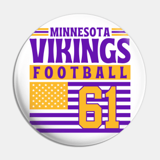 Minnesota Vikings 1961 American Flag Football Pin