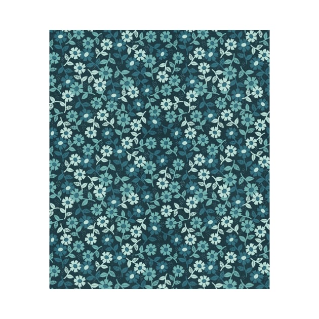 Denim Floral by MegDig Design