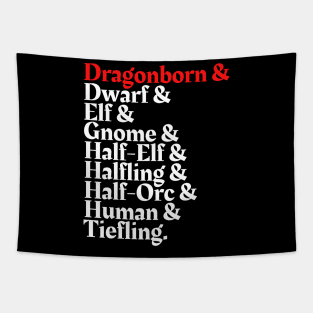 I'm The Dragonborn - D&D All Race T-Shirt Tapestry