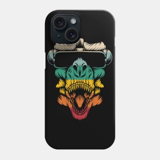 Retro colorful monkey Phone Case