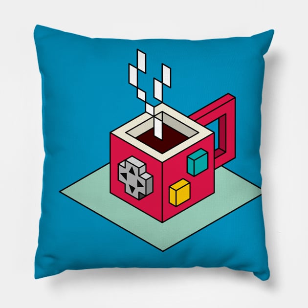 Gamer Coffee Pillow by Dellan