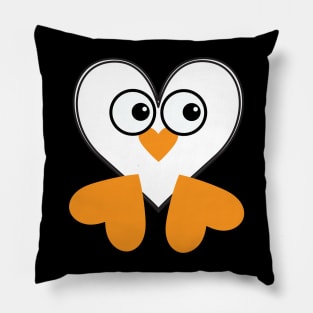 penguin heart Pillow