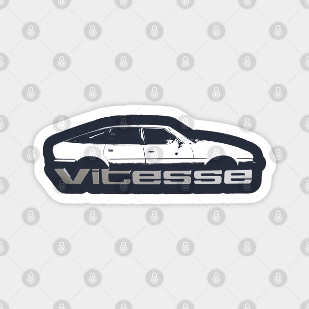 Rover SD1 Vitesse 1980s classic car block side and badge Magnet by soitwouldseem