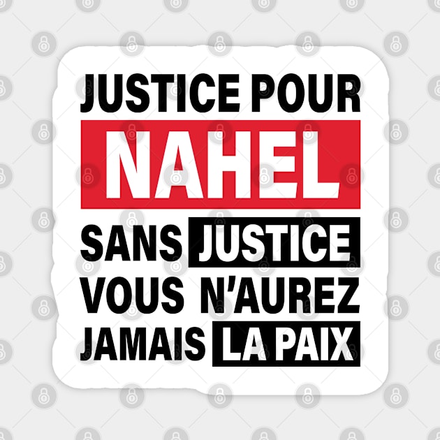 Justice Pour Nahel Magnet by CF.LAB.DESIGN