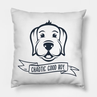 Chaotic Good Boy RPG Alignment Dungeons Crawler and Dragons Slayer Tabletop RPG Gaming Pillow