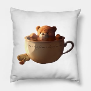 Tea is the perfect way to relax and unwind. Pillow