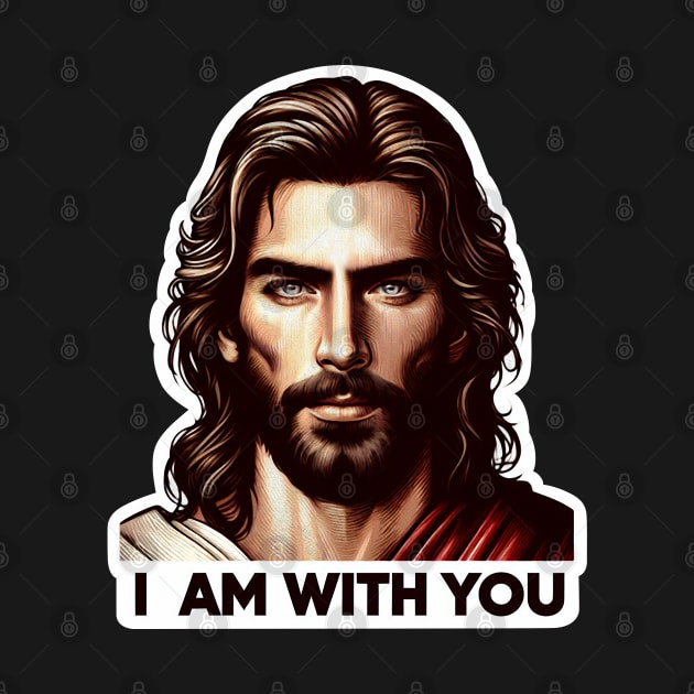 I Am With You Jesus Christ Bible Quote WWJD by Plushism