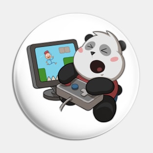 Gamer Panda Pin