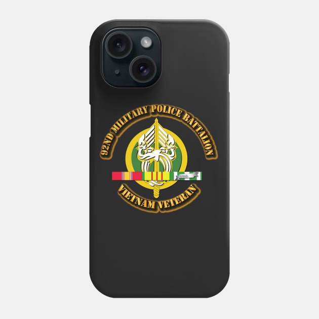 92nd Military Police Battalion w SVC Phone Case by twix123844
