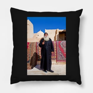 Egypt. Monastery of St.Anthony. Coptic Monk. Pillow