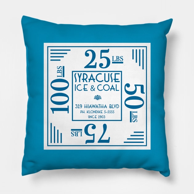 Syracuse Ice & Coal Pillow by Vandalay Industries