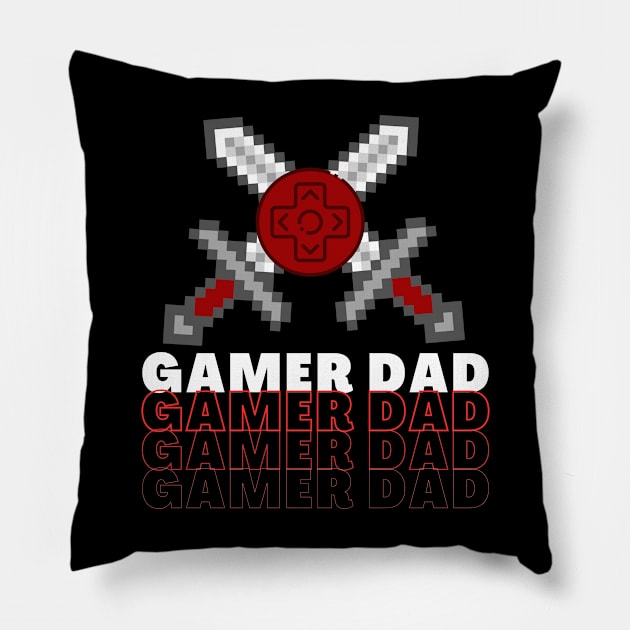 Gamer dad Pillow by AndysPhrases