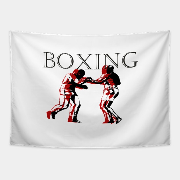 boxing Tapestry by Visualoctane 