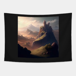 Mountain River Flows Tapestry