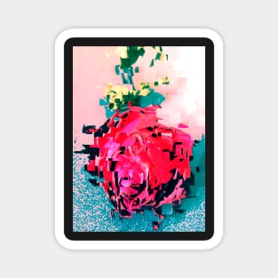 Abstract rose Magnet