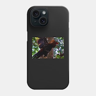 a rooster in the farm Phone Case