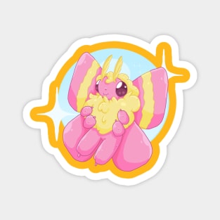 Rosy Maple Moth! Magnet