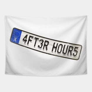 After Hours - License Plate Tapestry