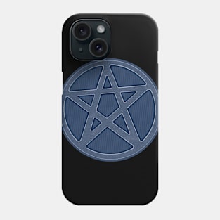 Blue Stone Effect Pentagram Phone Case