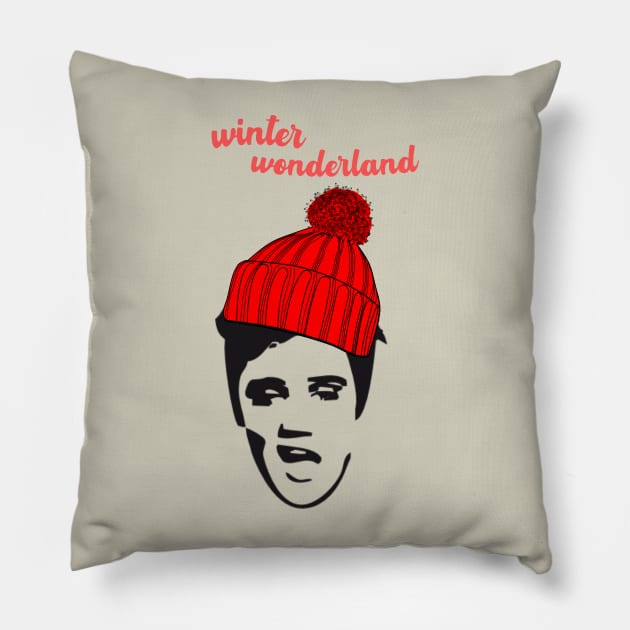 winter wonderland Elvis Pillow by Love My..