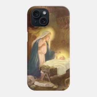 Vintage Christmas Nativity Scene Phone Case