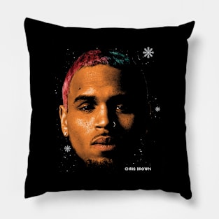 Chris Brown Xmas Big Face Pillow