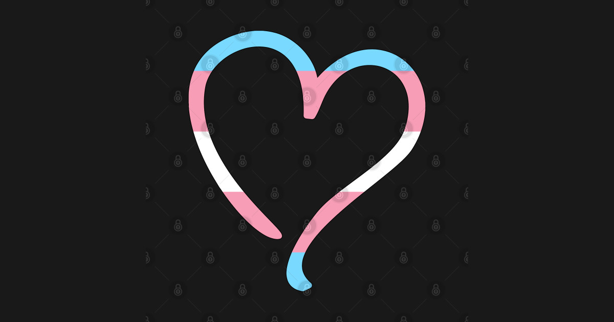 Transgender Flag Heart Transgender Flag Pegatina Teepublic Mx