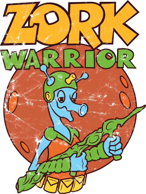 Zork Warrior Kids T-Shirt by Far Out Junk