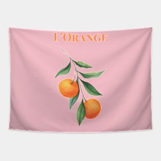 l'Orange Graphic French Word Tapestry