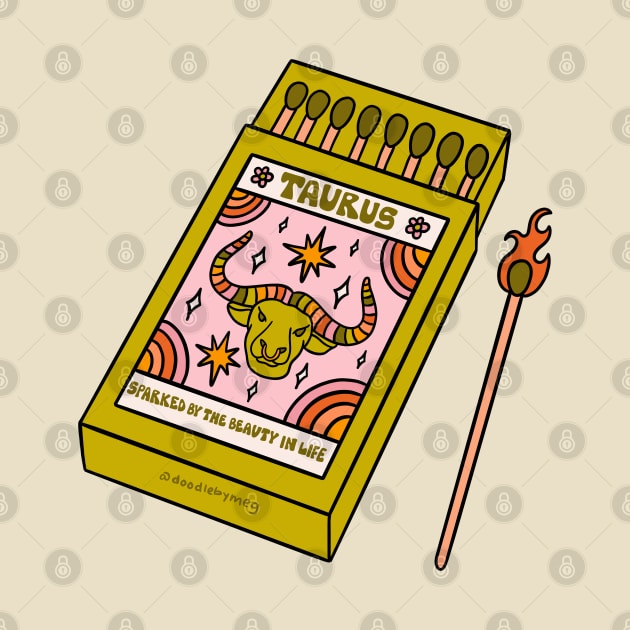 Taurus Matchbox by Doodle by Meg