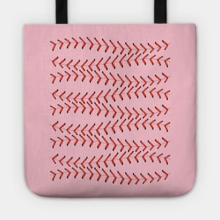 baseball stitches Tote